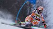 Slovenská lyžařka Petra Vlhová během obřího slalomu v Kranjské Goře