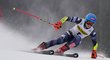 Mikaela Shiffrinová během obřího slalomu v Kranjské Goře