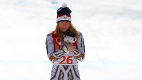 Gratulace, Ester! Česká lyžařka je v Koreji jedničkou na Super-G.