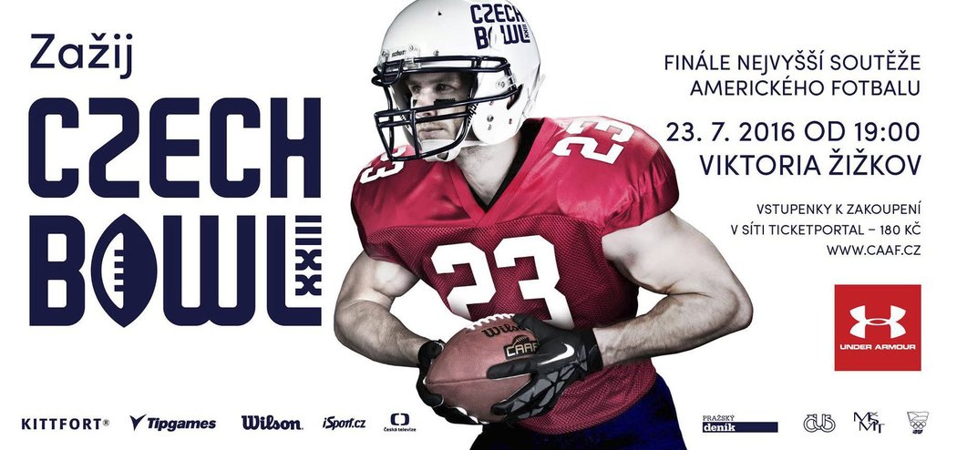 Czech Bowl 2016 je na programu v sobotu od 19:00 na Žižkově