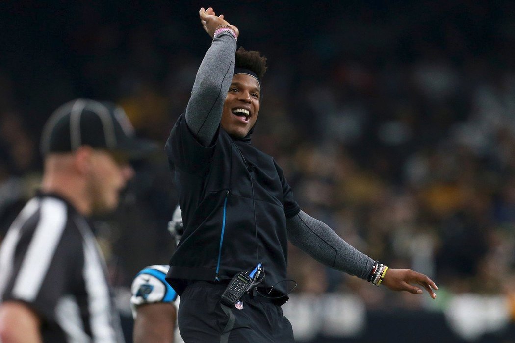 Cam Newton, hvězda týmu Carolina Panthers