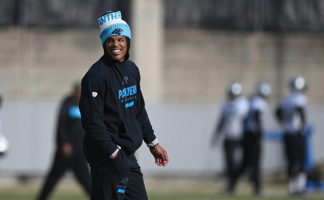 Cam Newton, hvězda týmu Carolina Panthers