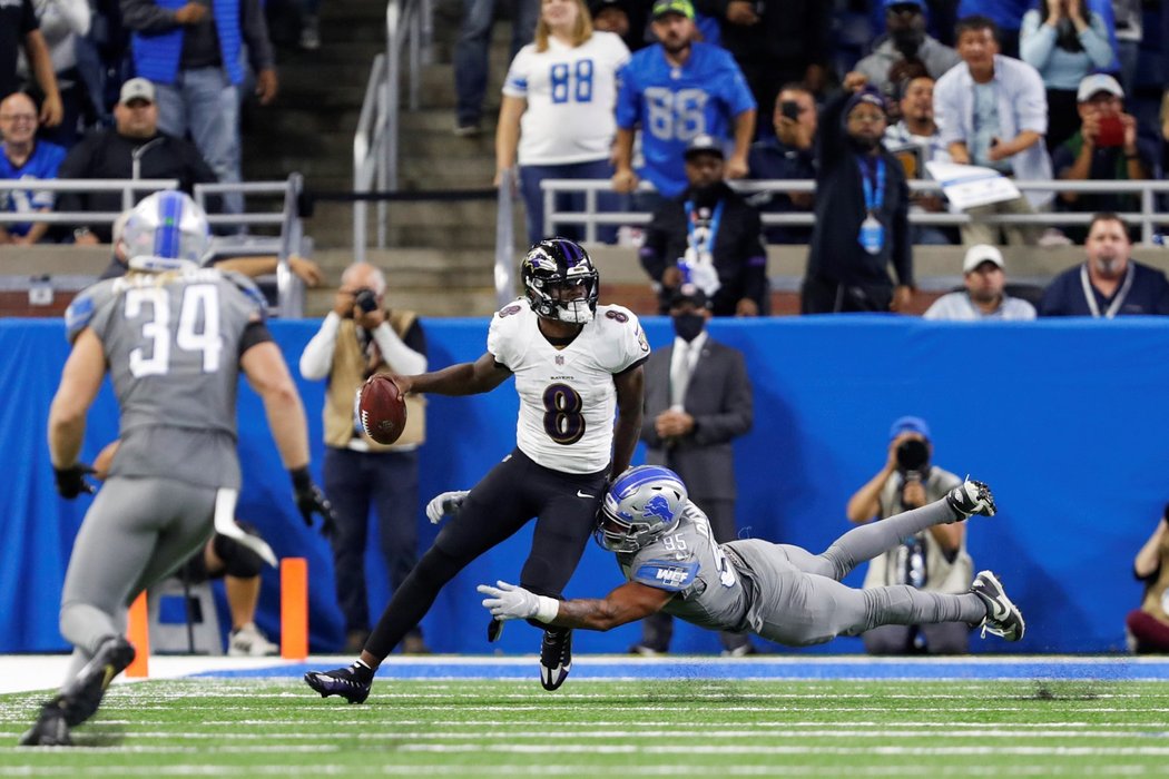 Hvězdný QB Ravens Lamar Jackson