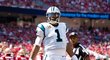 Cam Newton v dresu Caroliny Panthers