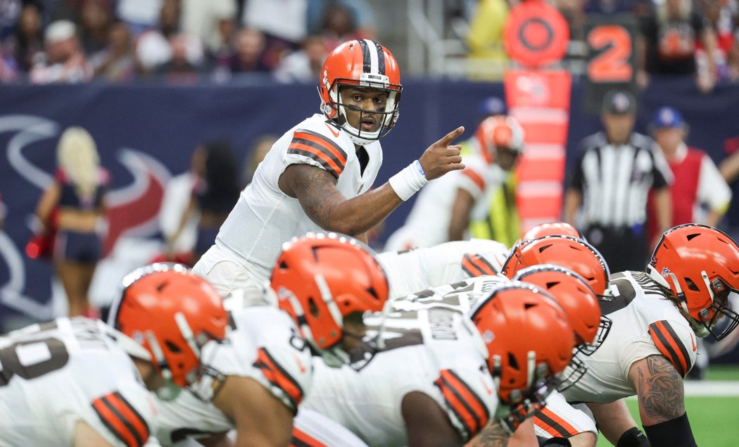 Quarterback Deshaun Watson při svém návratu do akce