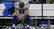 Hráč Dallas Cowboys Cole Beasley měl po skončení zápasu už jen oči pro pláč