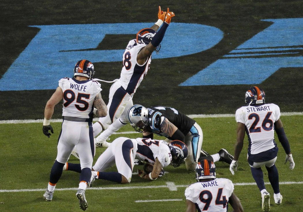 T.J. Ward lvím podílem přispěl k překvapivému triumfu Denveru Broncos v Super Bowlu