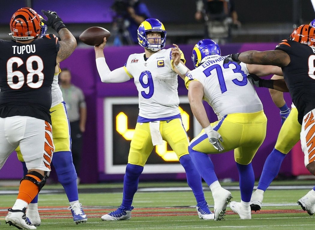 Loňský Super Bowl mezi Los Angeles Rams Cincinnati Bengals