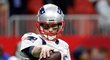 Hvězda New England Patriots Tom Brady během Super Bowlu LIII