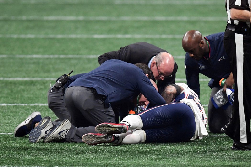 Safety New England Patriot Patrick Chung kvůli zranění Super Bowl nedohrál