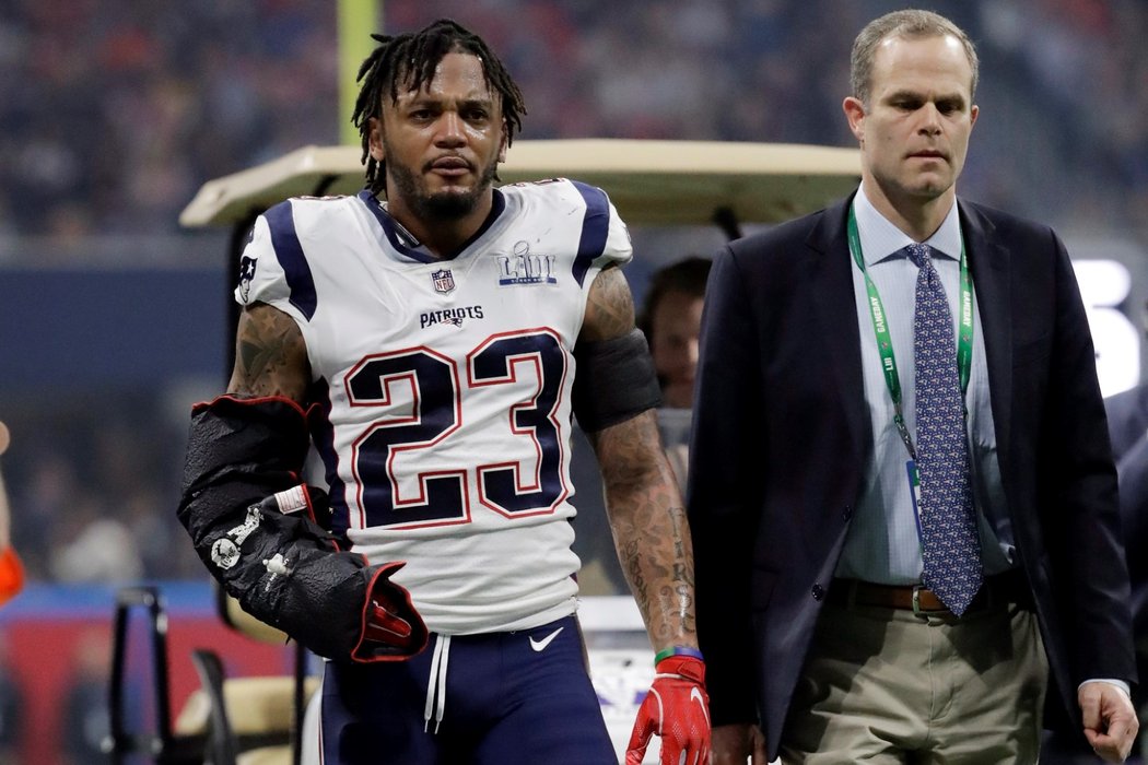 Safety New England Patriot Patrick Chung kvůli zranění Super Bowl nedohrál 