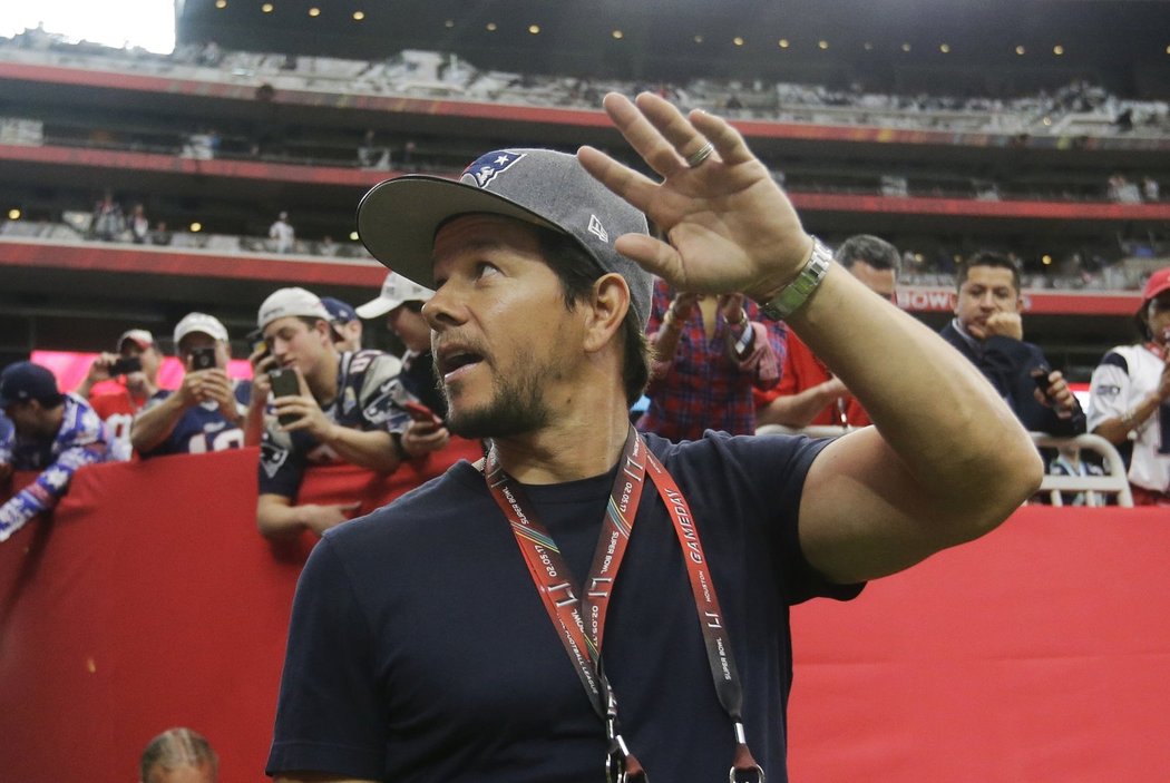 Herec Mark Wahlberg je velkým fanouškem New England Patriots