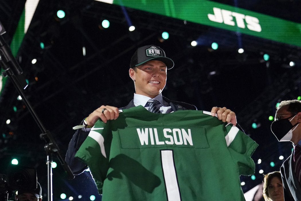 Zacha Wilsona si na draftu NFL vybrali Jets