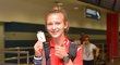 Barbora Malíková se chlubí svou zlatou medailí z dorosteneckého mistrovství světa