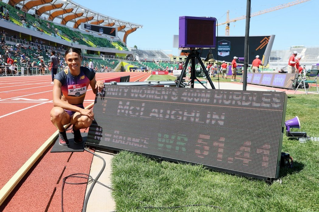 Sydney McLaughlinová na šampionátu USA zaběhla světový rekord na 400 m překážek