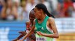 Těsný závěr strhujícího běhu na 10 000 metrů ovládla rekordmanka Letesenbet Gideyová