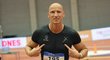 Česká atletická legenda Petr Svoboda po výhře v běhu na 60 metrů překážek