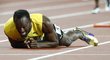 Usain Bolt poslední velký závod kariéry kvůli zranění nedoběhl.