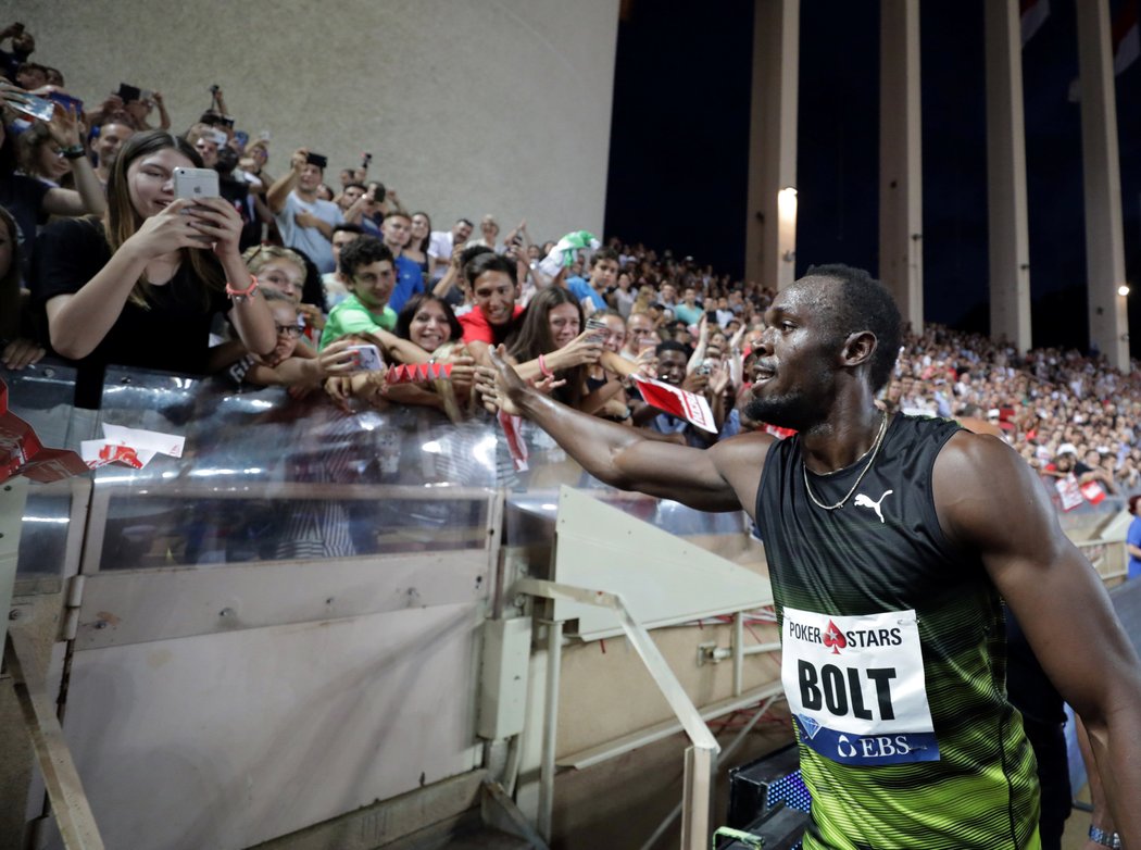 Atletická legenda Usain Bolt se s Diamantovou ligou rozloučil výhrou na mítinku v Monaku