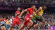 Finišman jamajské štafety Usain Bolt dovedl svou zemi k dalšímu zlatu ve světovém rekordu