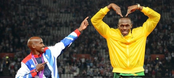 Srandisti. Na olympijských hrách v Londýně parodovali obě hvězdy známá gesta toho druhého