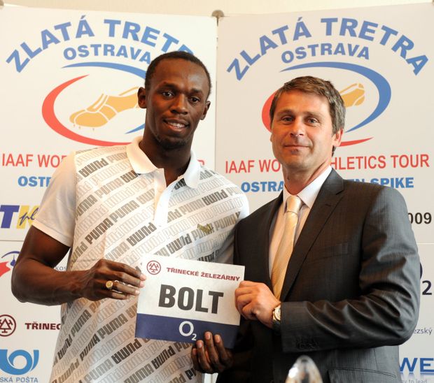 Usain Bolt a Jan Železný Usain Bolt a Jan Železný