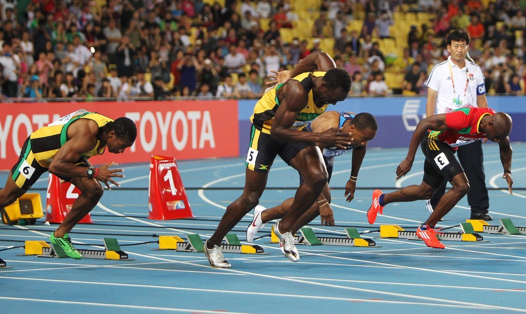 Bolt pokazil start na velkém závodě vůbec poprvé v životě