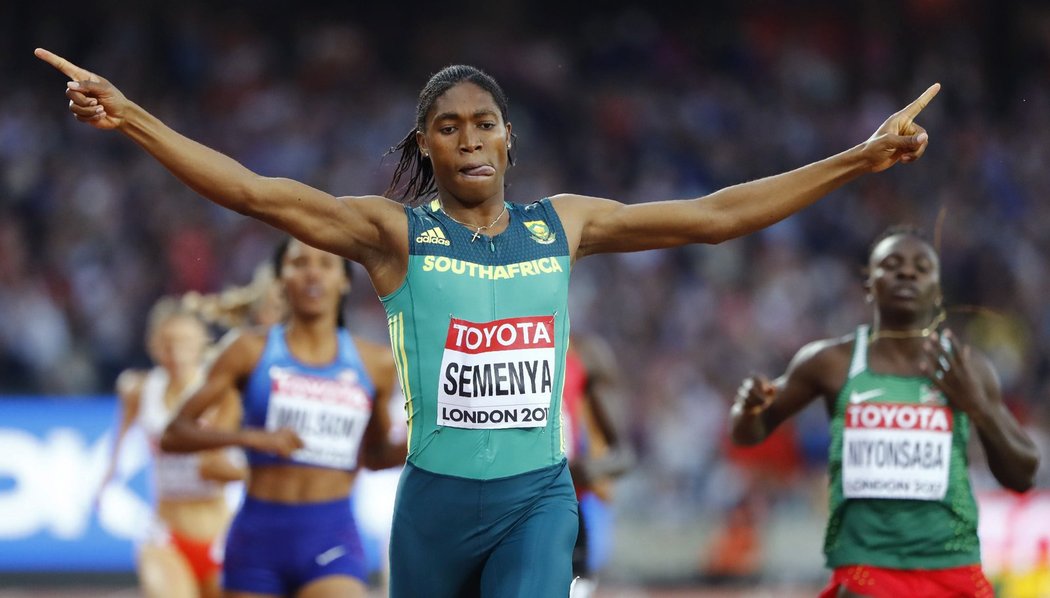 Běh na 800 m vyhrála podle očekávání Caster Semenyaová z Jihoafrické republiky