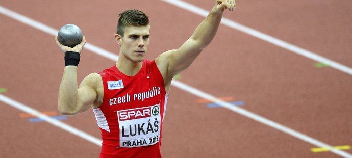 Český desetibojař Marek Lukáš na HME v Praze v roce 2015