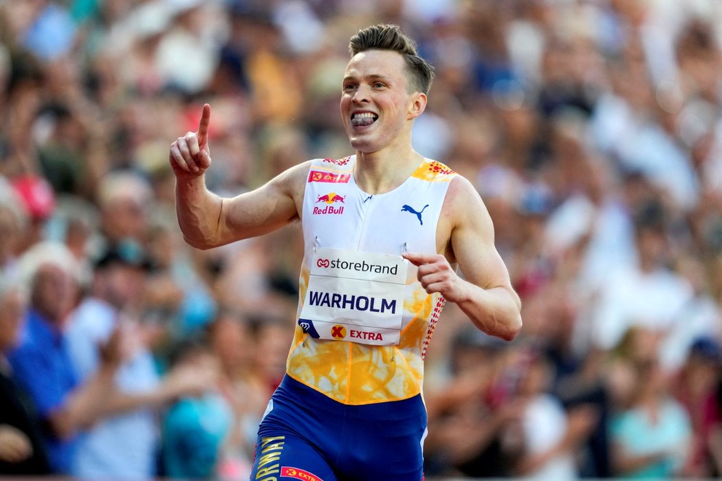 Světový rekordman na 400 metrů překážek Nor Karsten Warholm vstoupil famózně do sezony. Při Diamantové lize v Oslu si zaběhl druhý nejlepší čas 46,52