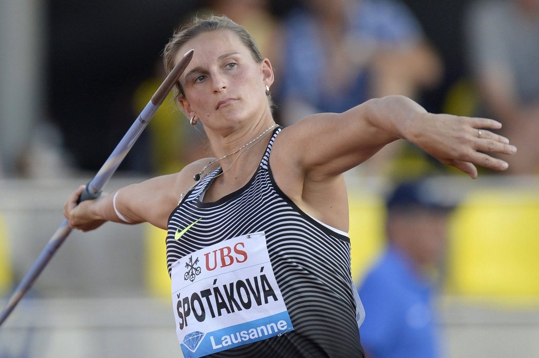 Barbora Špotáková na Diamantové lize v Lausanne krátce po olympiádě v Riu