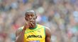 Usain Bolt před olympijským závodem na trati 200 metrů