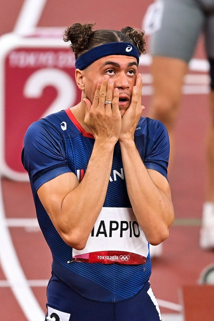 Wilfried Happio na olympiádě v Tokiu, kde se dostal až do semifinále