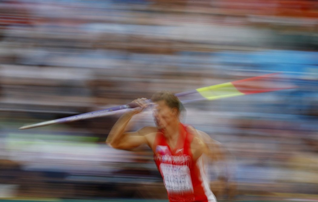 Adam Sebastian Helcelet si v oštěpu výrazně polepšil