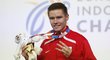 Pavel Maslák se raduje ze zlaté medaile na HME, byla už třetí v řadě