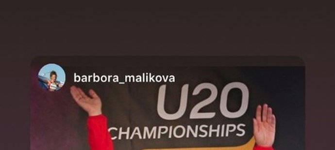 Česká atletka Barbora Malíková na instagramu deníku Sport popsala svůj den.