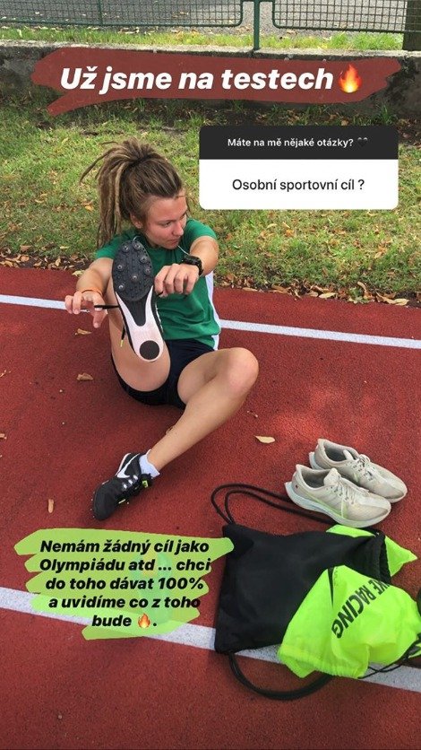 Česká atletka Barbora Malíková na instagramu deníku Sport popsala svůj den.