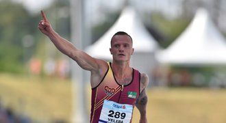 Skvělý Veleba! Sprinter na šampionátu vyrovnal český rekord na stovce