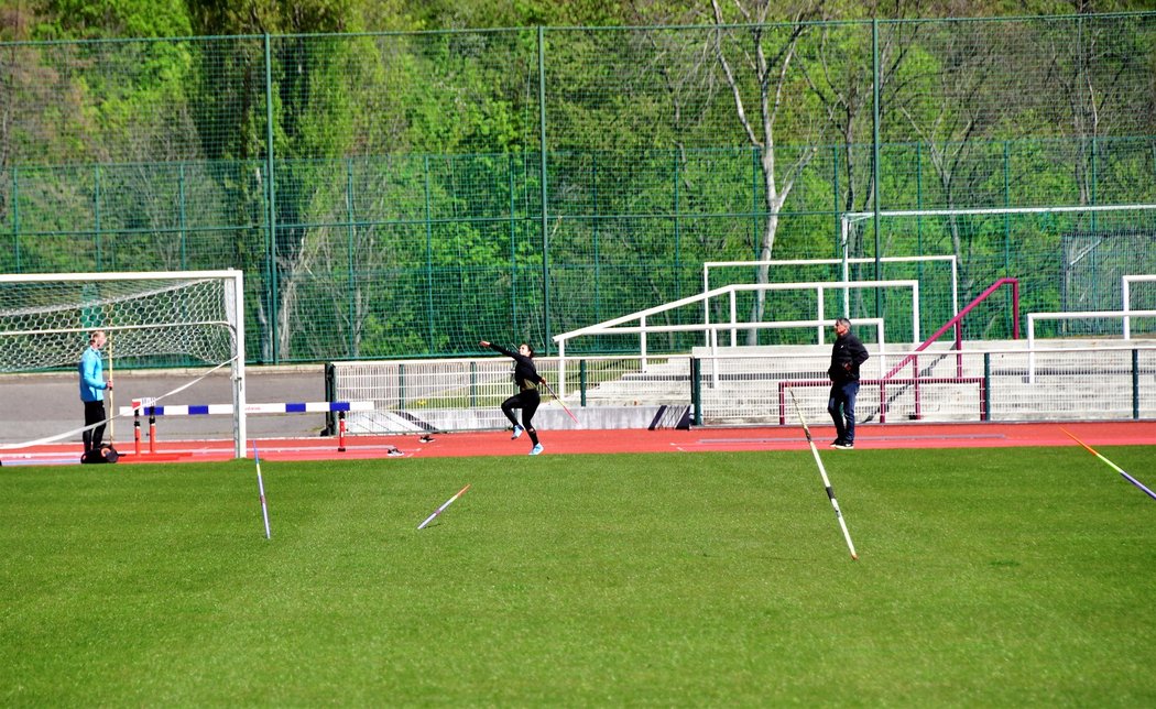 Trénink oštěpu s Janem Železným