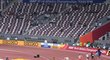 Stadion během atletického mistrovství světa v Kataru, kam chodí velmi slabé návštěvy