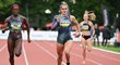 Česká reprezentantka Lada Vondrová si běží pro vítězství v závodě na 400 metrů