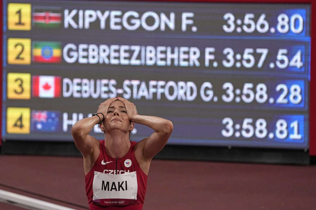 Kristiina Mäki zaběhla nový rekord v běhu na 1 500 metrů v olympijském semifinále a čeká ji finále.