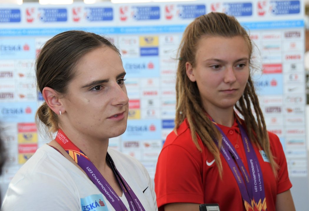 Lada Vondrová a Barbora Malíková, medailistky z ME U23