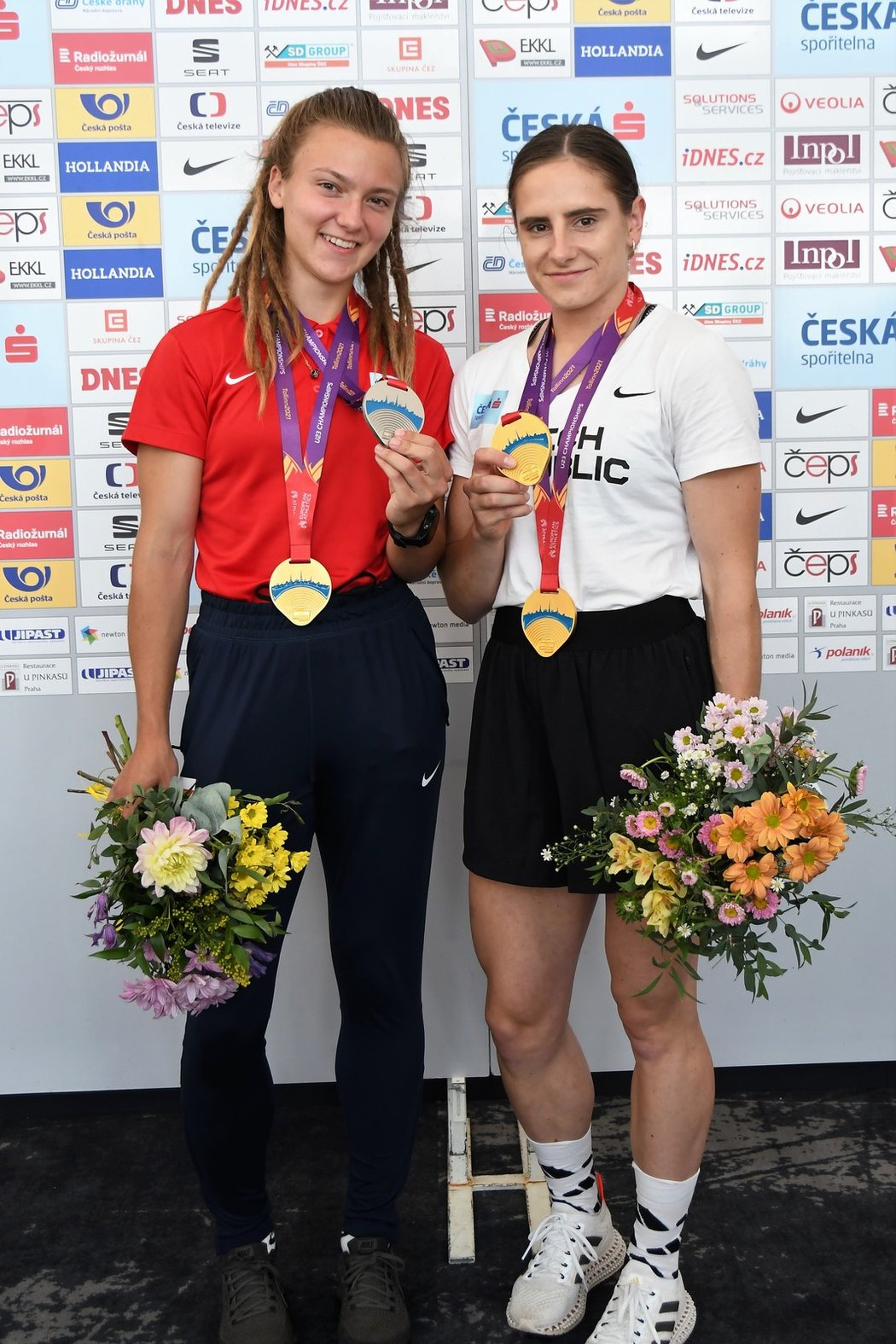 Lada Vondrová a Barbora Malíková, medailistky z ME U23