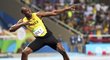 Usain Bolt a jeho typická vítězná grimasa, tentokrát po vítězné dvoustovce na olympiádě v Riu