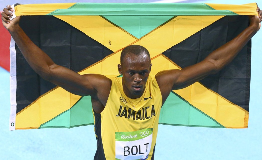 Fenomenální Usain Bolt po vítězství na dvoustovce v Riu