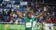 Jihoafrická atletka Caster Semenyaová po výhře na olympiádě v Riu