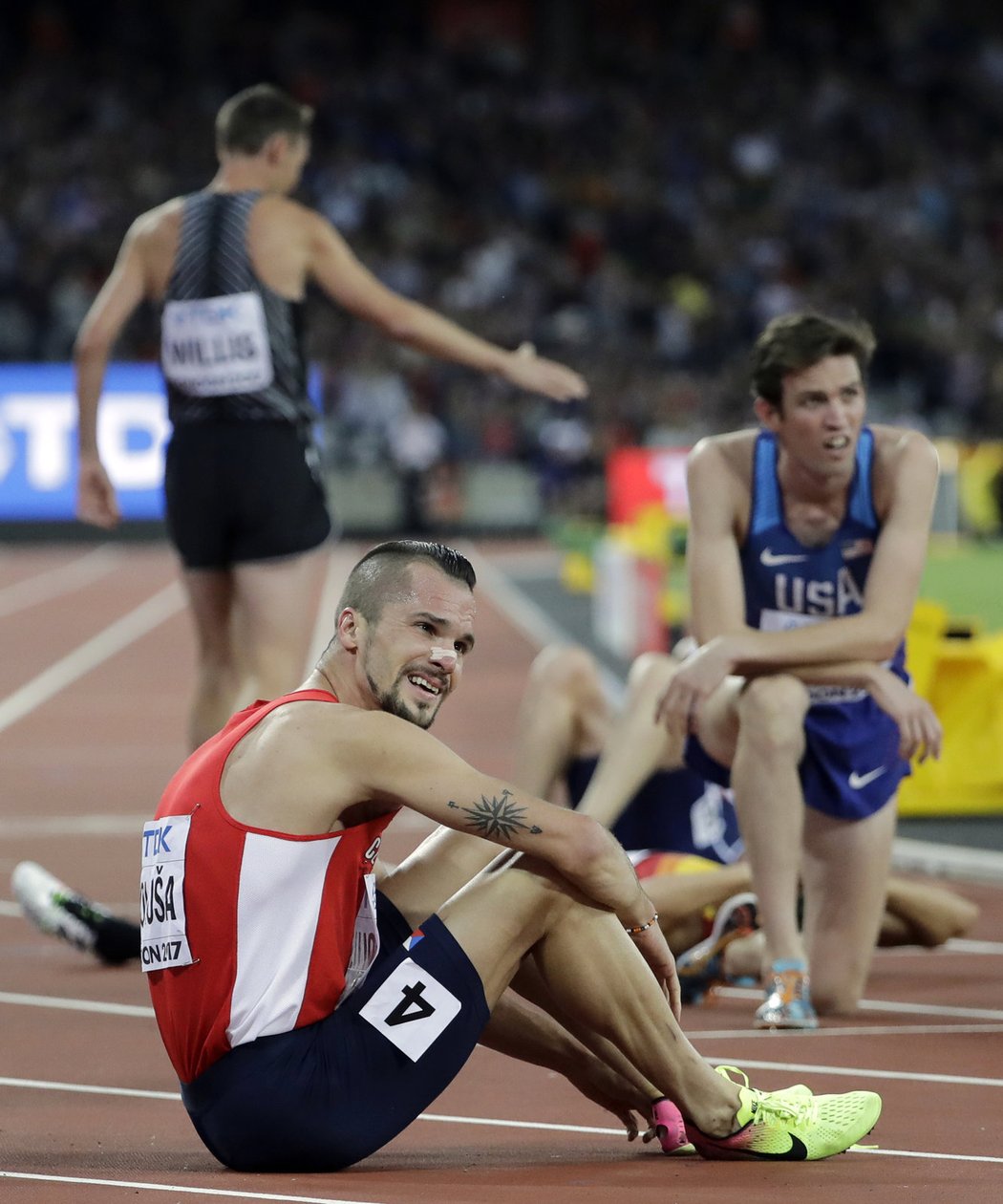 Jakub Holuša doběhl na MS v Londýně ve svém prvním velkém finále na 1500 m na pátém místě.