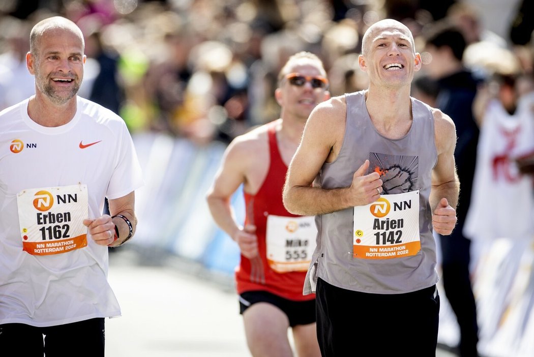 Arjen Robben úspěšně absolvoval maraton v Rotterdamu