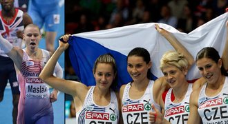 Bronzová neděle pro české štafety: Ženy i muži si vezou medaili